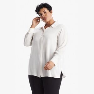 MM LaFleur Lagarde Shirt - Crepe - Cream - +2 / 2X